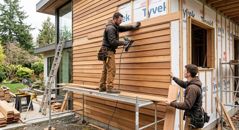 Cedar Cladding Installation in Iredell County, NC