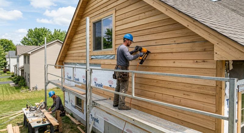 Cedar Siding Installation in Davie County, NC
