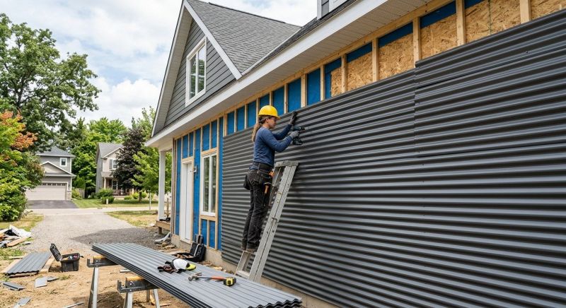 Corrugated Siding Installation in Iredell County, NC