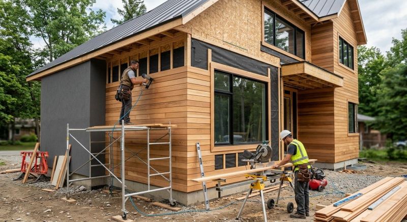 Faux Wood Siding Installation in Iredell County, NC