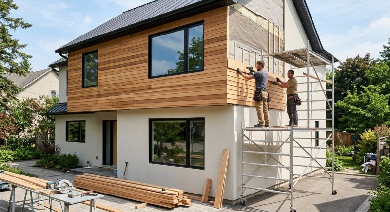 Faux Wood Siding Installation in Newton, NC