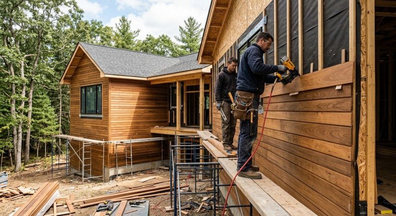 Hardwood Cladding Installation in Iredell County, NC