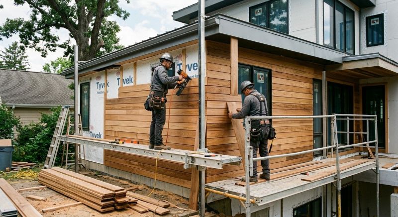 Hardwood Siding Installation in Davie County, NC