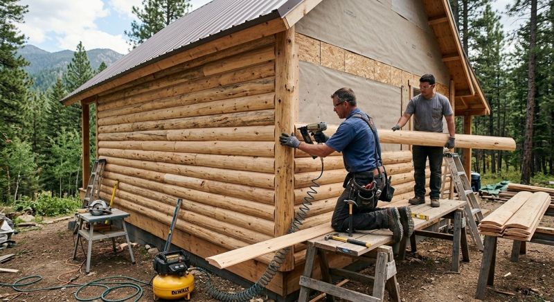 Log Siding Installation in Wilkesboro, NC