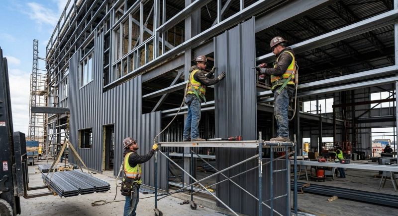 Steel Cladding Installation in Iredell County, NC