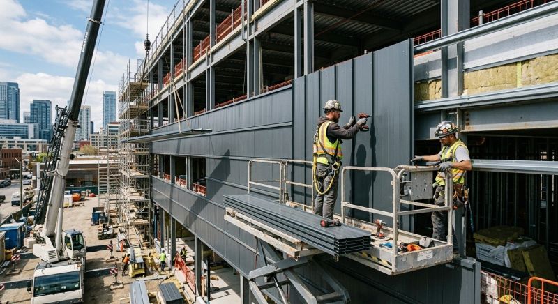 Steel Cladding Installation in Iredell County, NC