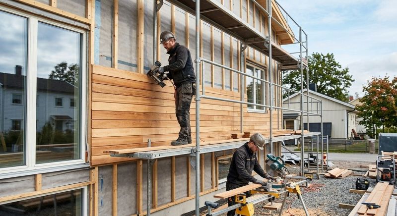 Wood Cladding Installation in Iredell County, NC
