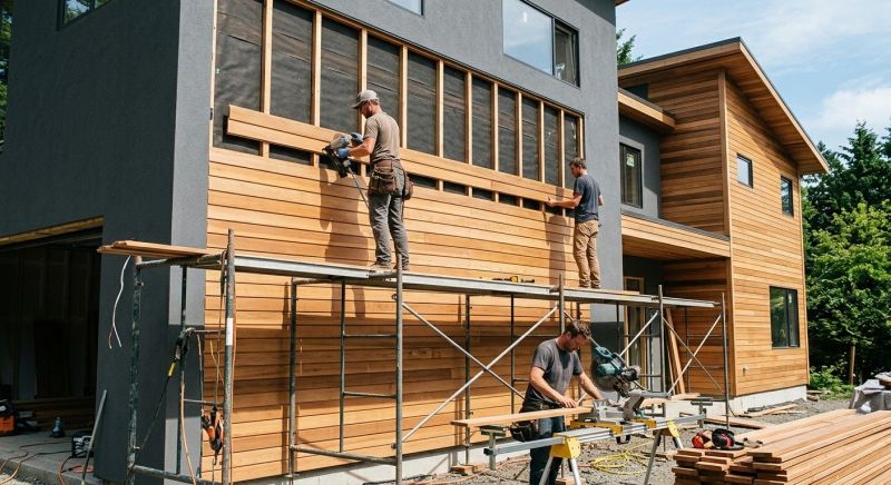Wood Cladding Installation in Mocksville, NC