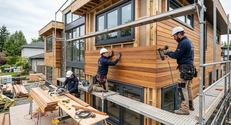 Wood Cladding Installation in Troutman, NC