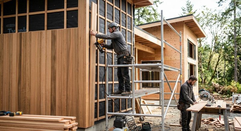 Wood Cladding Installation in Wilkesboro, NC